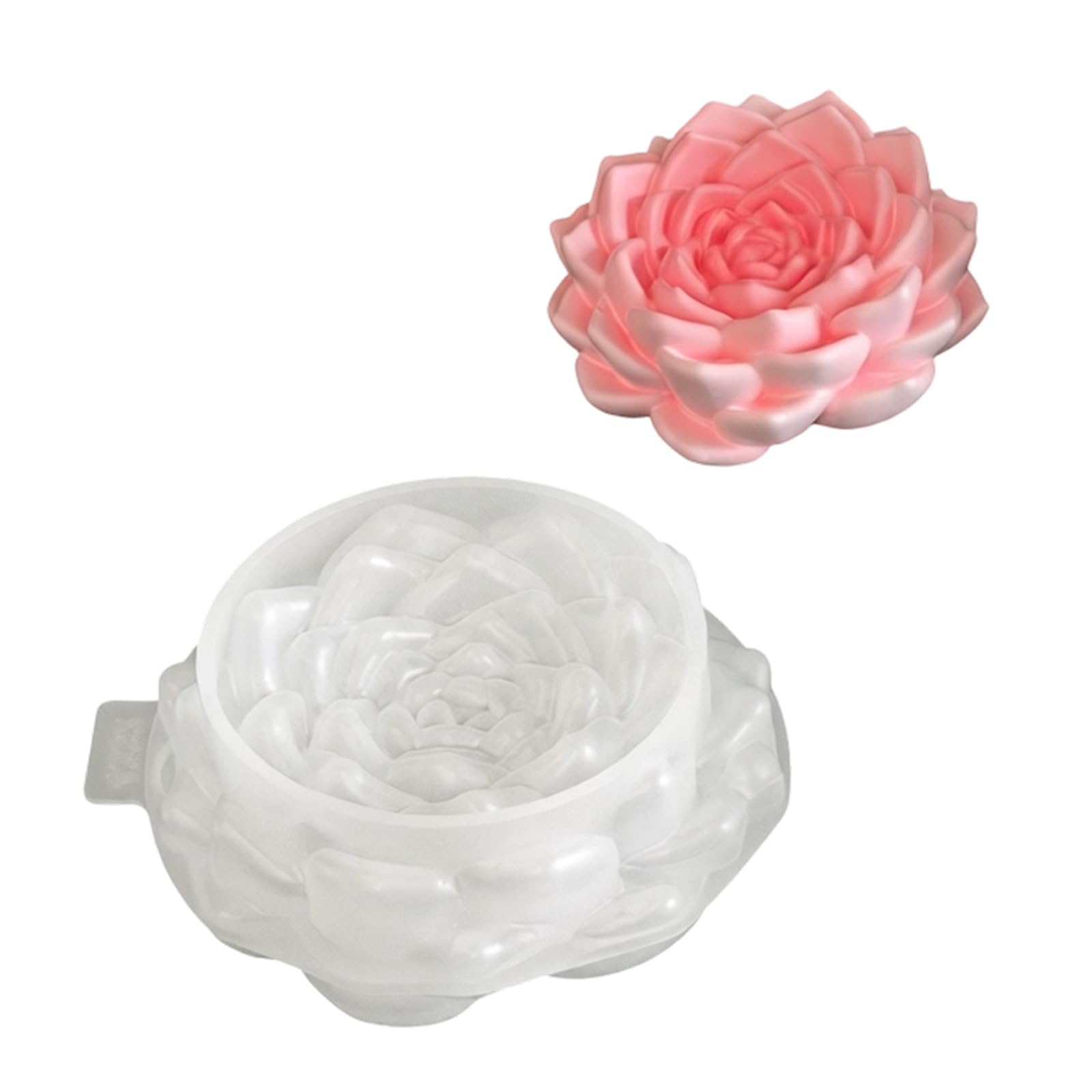 Hsyzygian E Soap Gypsum Mold Set, Floral Bowl Silicon For Creativ Decorativ Ornaments Silicon Floral Bowl Design Ideal For Cups Soaps And Gypsum Decorativ Projects