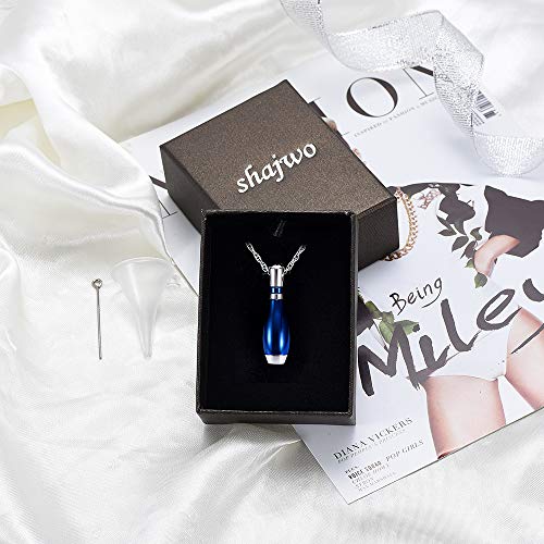 Shajwo SH-F20191026-BLUE Cremation Jewelry Bowling Pin Urn Necklaces thumb #6