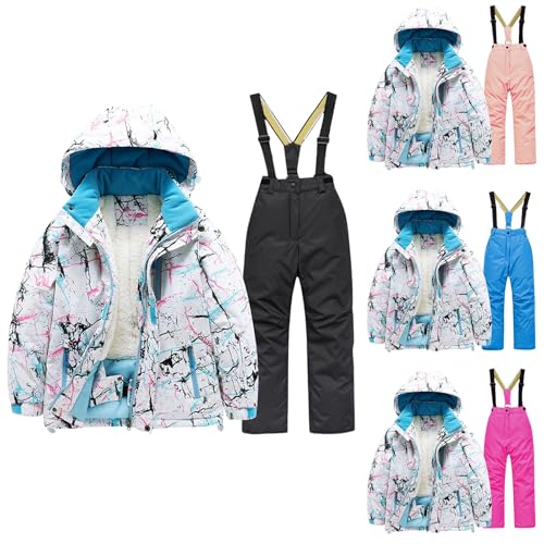 Betadog Kids Snow Suit 2 Piece Snowsuit Girls Boys Ski Snowboard Jumpsuits Winter Windproof Jackets Baby Snowsuit