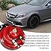 KUQUTIDY 12V 300DB Super Loud Train Horn for Truck, Waterproof Air Horns for Safety, Electric Snail Train Horn Bull Horns for Cars Pickup Trucks Motorcycle Bike Boat, Universal Accessories (Red)