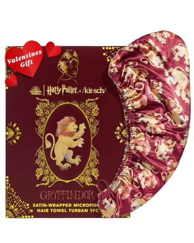 Kitsch Harry Potter x Toalha de Cabelo de Microfibra de Cetim para Mulheres - Presente de Dia dos Na