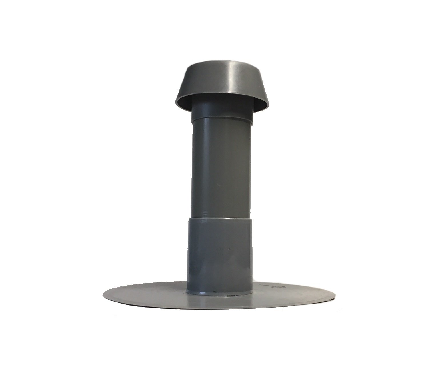 Ventola a tetto piatto DN 70, flangia in bitume/PVC, ventola, scarico dell'aria, sfiato del tetto, DN 75 (PVC)
