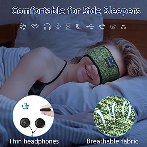 Image of LC-dolida Sleep Headphones Bluetooth Headband Sleeping Wireless Headband Headphones with Thin HD Stereo Speakers Perfect for Side Sleepers, Sport, Yoga, Travel