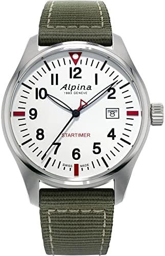 Alpina Men's Startimer Pilot 3-Hand Date Quartz, Sapphire Crystal, 42mm