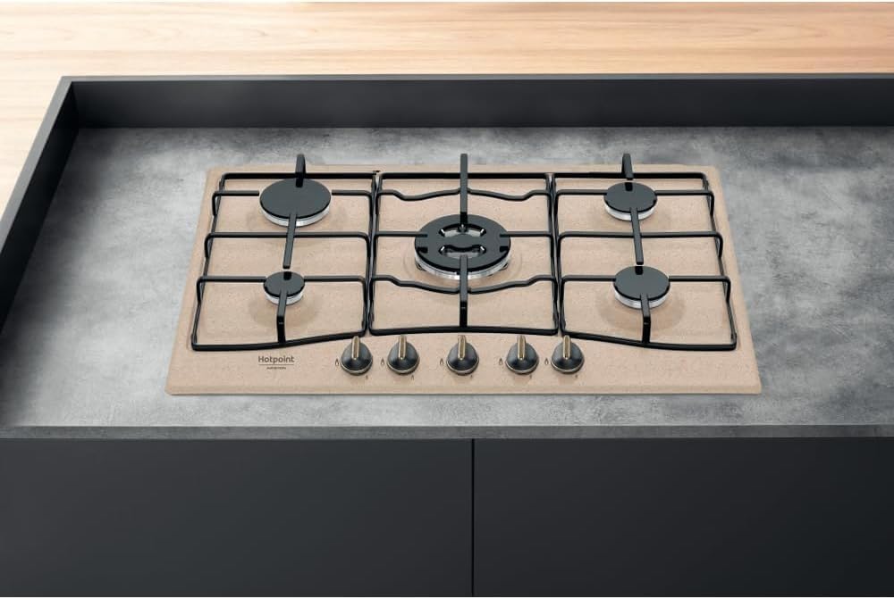 Hotpoint PCN 750 T (AV) R/HA Piano cottura gas 75cm 5 fuochi tripla corona Avena