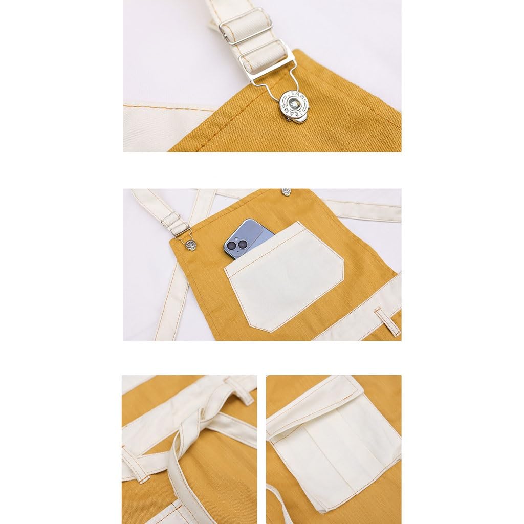 Delantal de Cocinero Delantal vaquero de estilo coreano, pastelería, té con leche, café, repostería, manicura, ropa de trabajo del mismo estilo for hombres y mujeres Delantales de Cocina
