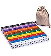 Yellow Mountain Imports Ultimate Right Angle 6-Sided Dice - Set of 100 (16mm) for Board Games, Di...