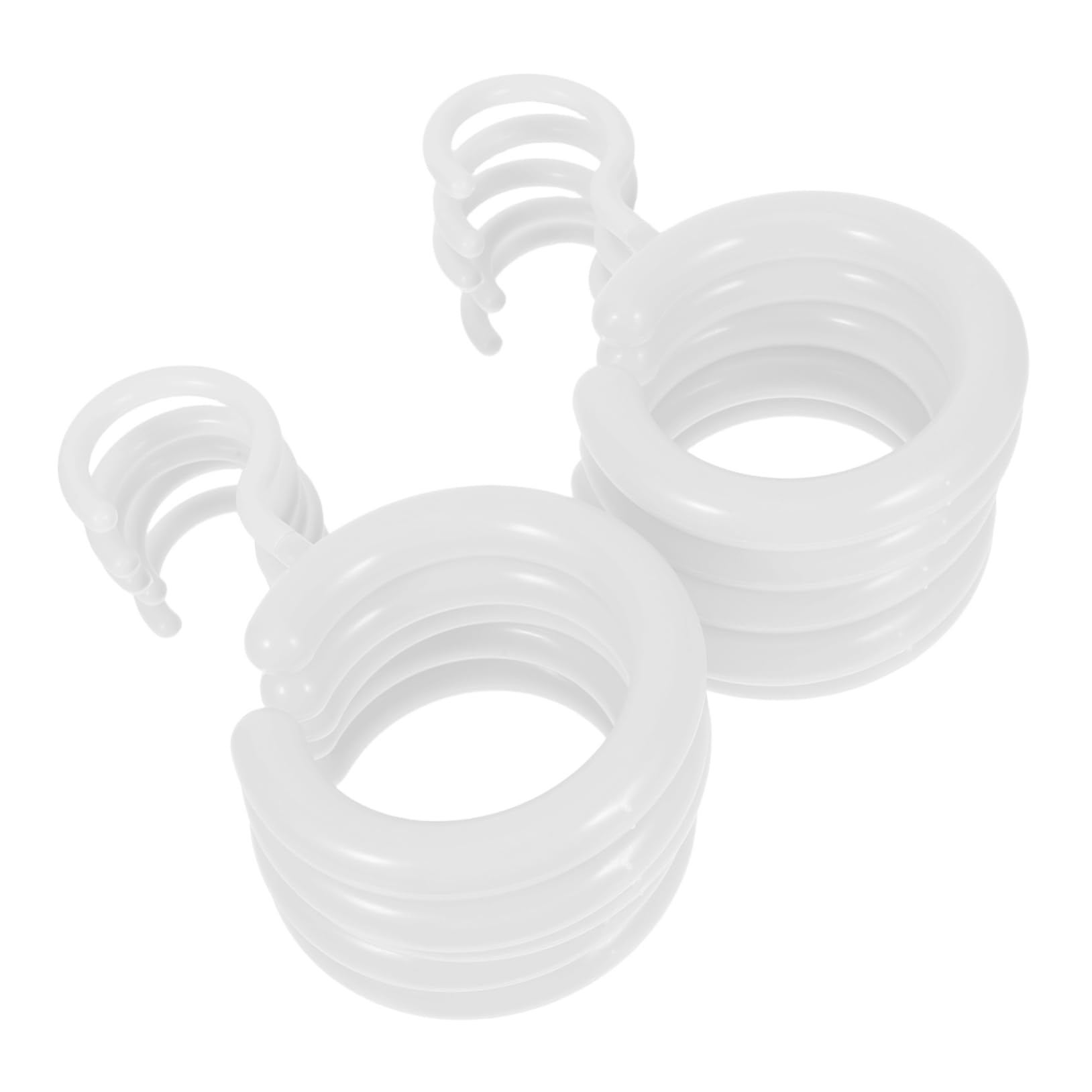 LIFKOME 10pcs Round Hanger Multifunctional Non Slip Organizer for Closet Space Saving Rack for Scarves Ties Belts and Purses for Home Use