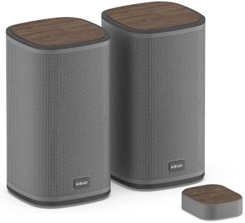 KEiiD Bluetooth Computer Speakers for Desktop Laptop PC Stereo Speakers for Gaming Wireless Home/Office Audio System, Touch Pod Control, 4 EQ Options