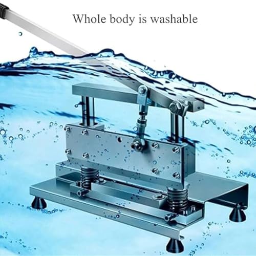 Affettatrice a ghigliottina in acciaio inox, per uso commerciale e domestico, affettatrice efficiente per verdure e carne surgelata
