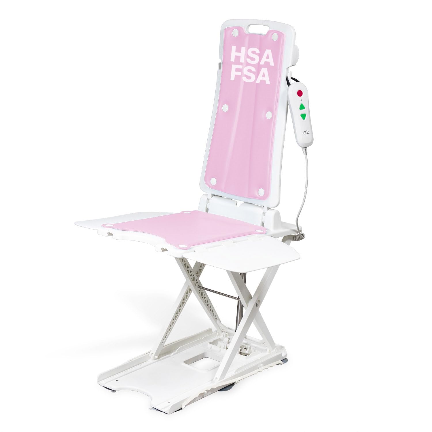 BathLyft (& Floor Lift) Year Warranty Floor Lift Chair Lift  Lightweight, Battery-Operated w Remote Reclining 53° Support for Seniors