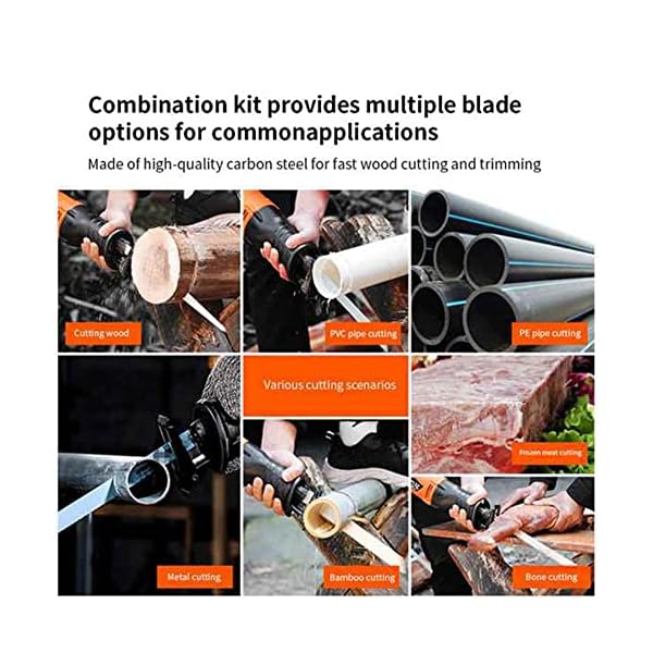 Kliplinc 12-Teilige S?Bels?Gebl?Tter S?Bels?Ge Hands?Ge Multi-S?Geblatt zum Schneiden Von Metall f¨¹r Ma-Kita Heimwerkerwerkzeuge – Bild 4