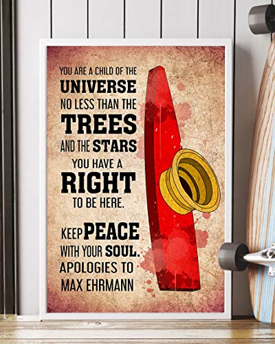 iWow Quote: Kazoo - You are A Child of The Universe Poster Kd
