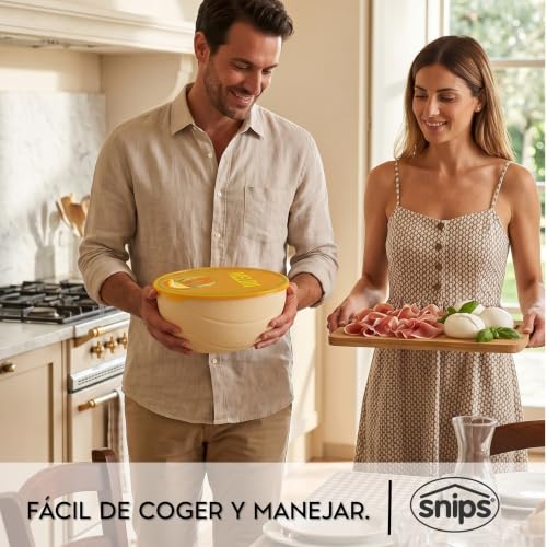 Miniatura 5 de Snips Guarda Melón 2 L, Contenedor para Melón y Rodajas de Melón, Recipiente para Nevera 23,5 x 18 x 11 cm, Apto Lavavajillas, Made in Italy