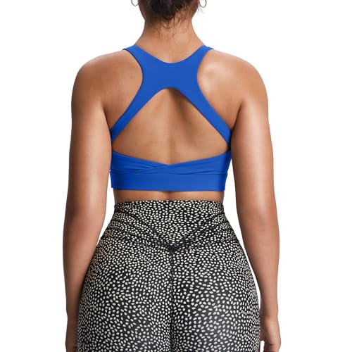 Image of Aoxjox Women's Workout Sports Bras High Impact Fitness Training Gym Khloe Bra Yoga Crop Tank