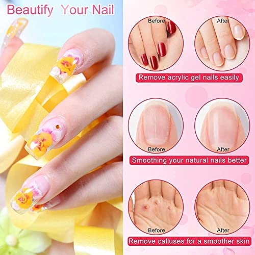 Electric Nail Drill, Professional Portable Nail Drill For Acrylic Nails, Portable Electric Nail File Kit With Nail Drill Bits And Sanding Bands,Manicure Pedicure For Polishing,Nail Removing(Red) #TOP6