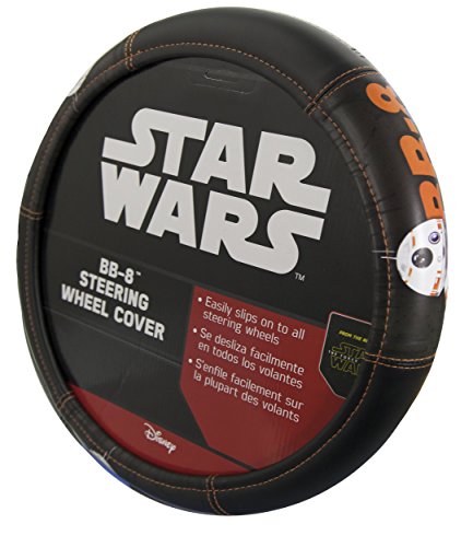 Plasticolor 006763R01 Star Wars BB-8 Speed Grip Steering Wheel Cover, 1 Pack