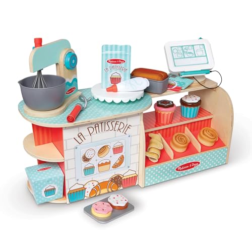Image of Melissa & Doug Wooden La Patisserie Bakery (39 Pieces) - FSC Certified