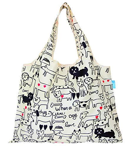 プレーリードッグ ショッピングキャリー ホワイト 40×5×53cm ショッピングバッグ 2way DJQ-10117-PO