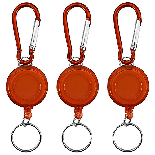 3 llaves JoJo con mosquetón,soporte para pasaporte de esquí,con cuerda de nailon