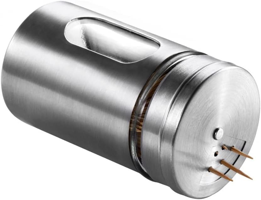 Kitchenware Stainless Steel Seasoning Jar Sprinkler Barbecue Pepper Bottle Toothpick Holder Salt Shaker