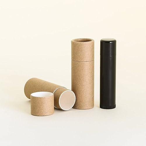 0.4 fl oz Kraft Cartón Lip BalmSalveCosméticoLoción Tubos (50)