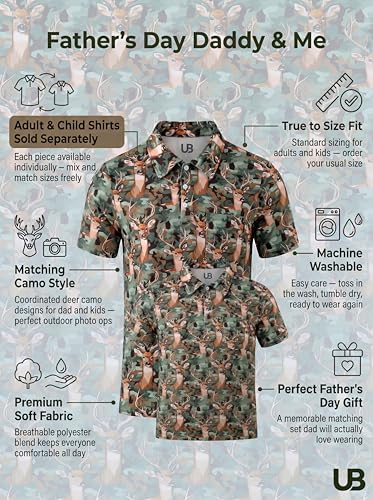 Image of Unique Baby Boys Daddy and Me Matching Fish Pattern Polo Shirt