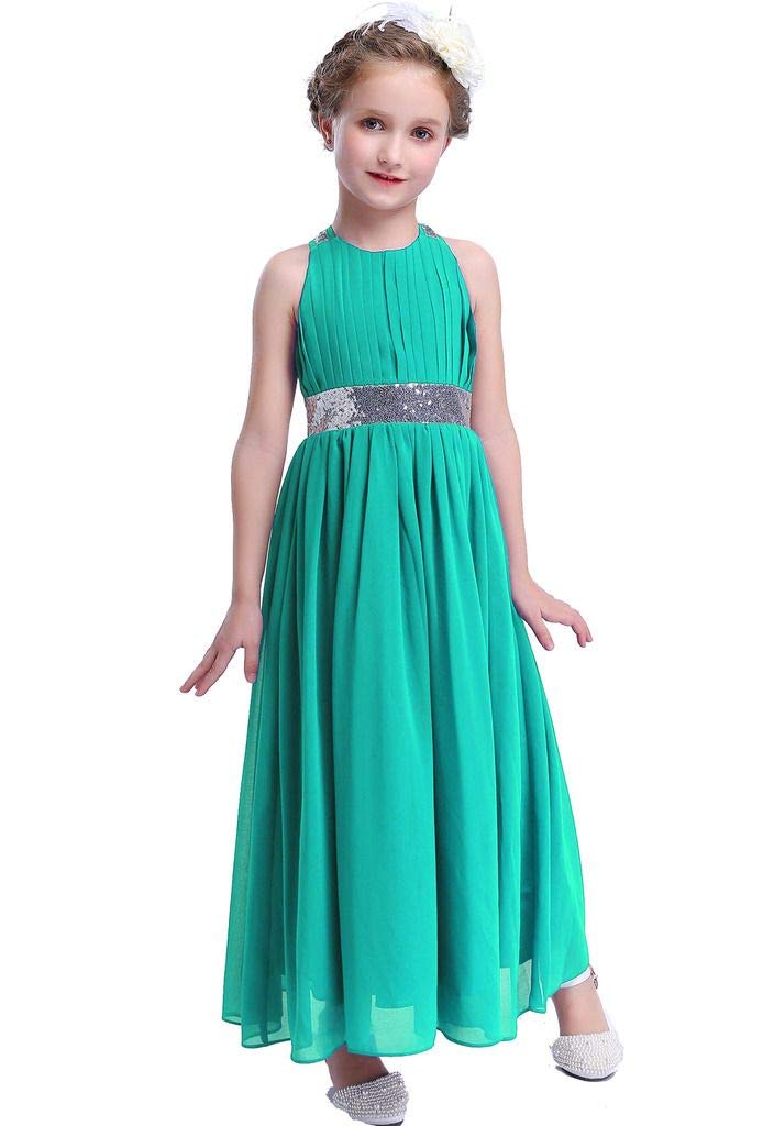 Bling Bling Sequins Chiffon Girls Dress