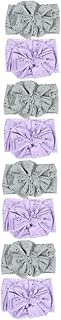 Totority 8 Peças De Faixa De Cabeça Para Meninas Laços De Cabelo Para Meninas Tiaras Para Bebês Recém-Nascidos Arco Faixa De Cabelo Elástica Arco De Cabelo Oco Faixas De Cabelo Para