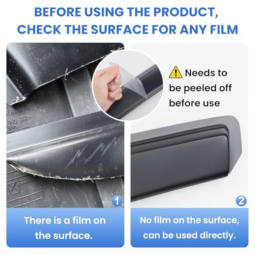 Image of Tape-On Side Window Deflectors for Pilot 2023-2026, Rain Guards Window Visor Rain Guards Vent Guard Shade Deflectors Compatible with Honda Pilot Accessories All-Weather Protection