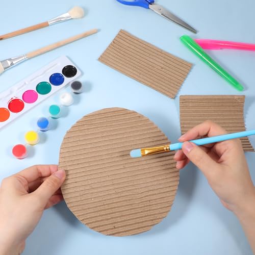 Image of Corrugated Cardboard Roll, 12 x 394 Inch Corrugated Paper, B Flute Shipping Corrugated Roll Paper Wrap, Single Face Large Cardboard Sheets, Thick Cardboard Roll for Crafts, Shipping, Gift Packaging