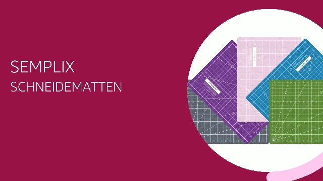 SEMPLIX Self Healing Cutting Mat A4 Green Pink Grey Turquoise