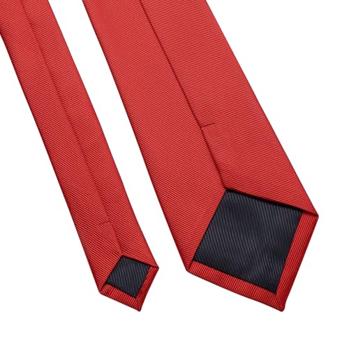 Image of DecTwig Men's Ties Solid Color Formal Neckties 3.15 inch (8CM) Black Ties For Men