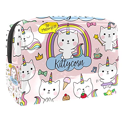 Trousse de maquillage licorne pour des retouches beauté magiques en voyage et au bureau