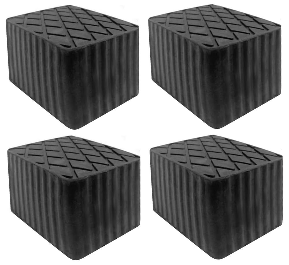 Drive Design Set 4 Pezzi TAMPONI H 120 mm. per Ponte Sollevatore - Tamponi, Supporti, Blocchi n Gomma rettangolari 160x120x120 per Ponti sollevatori corghi ravaglioli omcn