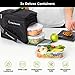 Prep Naturals Insulated Lunch Box For Men - Meal Prep Lunch Bag Women/Men. Small Cooler Bag Includes 3 Lunch Containers and Ice Packs. Adjustable shoulder strap