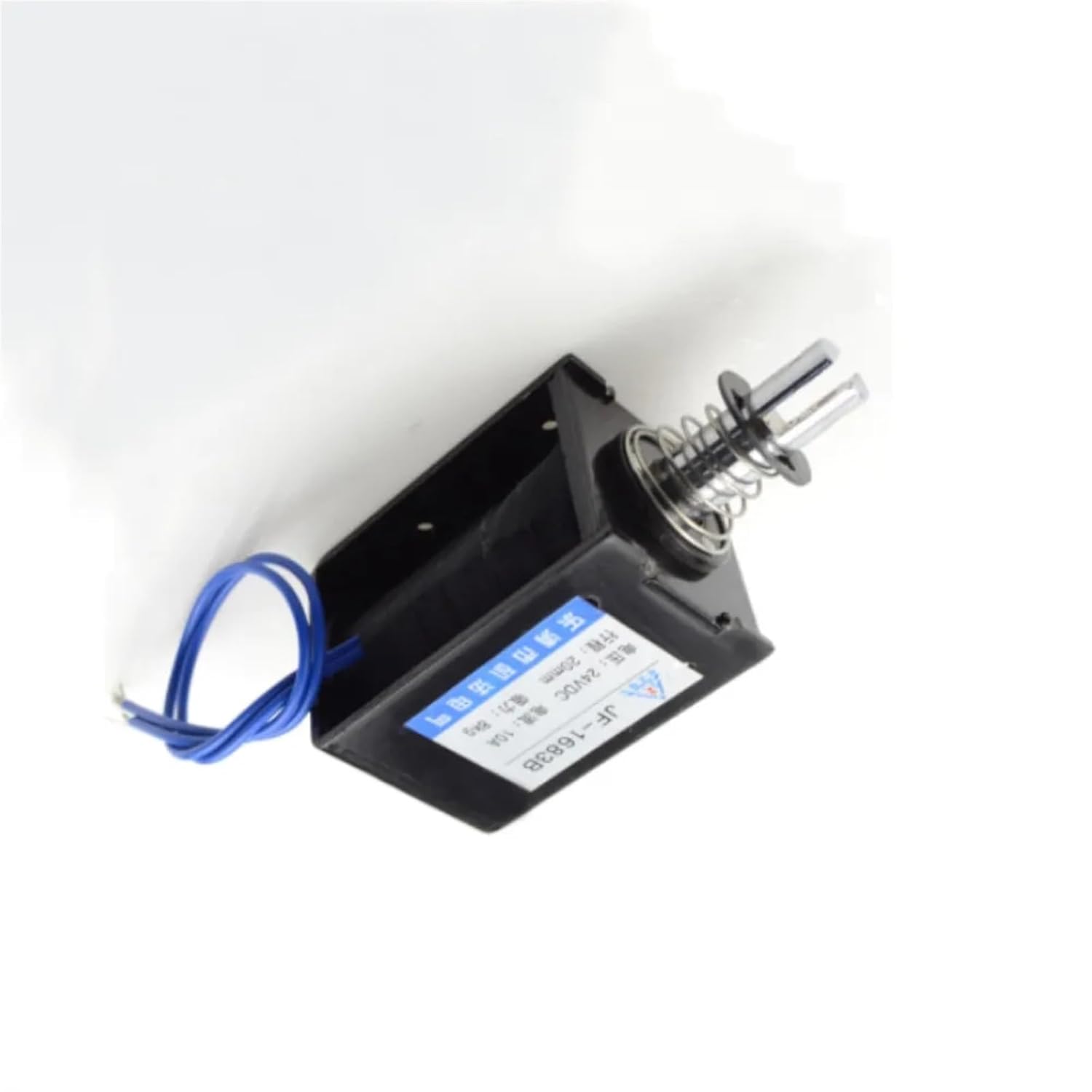 JF-1683B DC 24V / 12V 10A 8KG 20mm Pull Push Type Open Frame Linear Motion Solenoid Electromagnet (Size : DC12V)