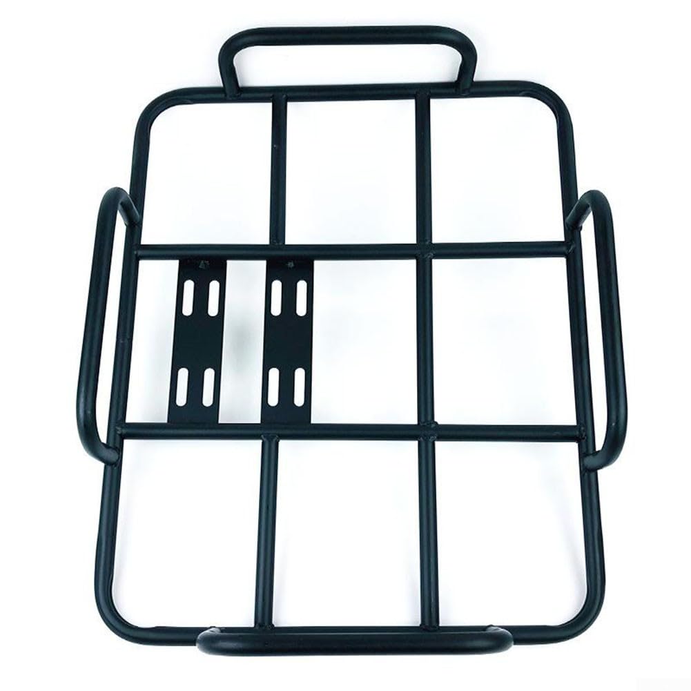 Grille arrière pour boîte de livraison de nourriture de moto avec garde-corps pour boîtes de 50 x 40 cm, kit de support de panier de transport de bagages en fer pour scooter électrique