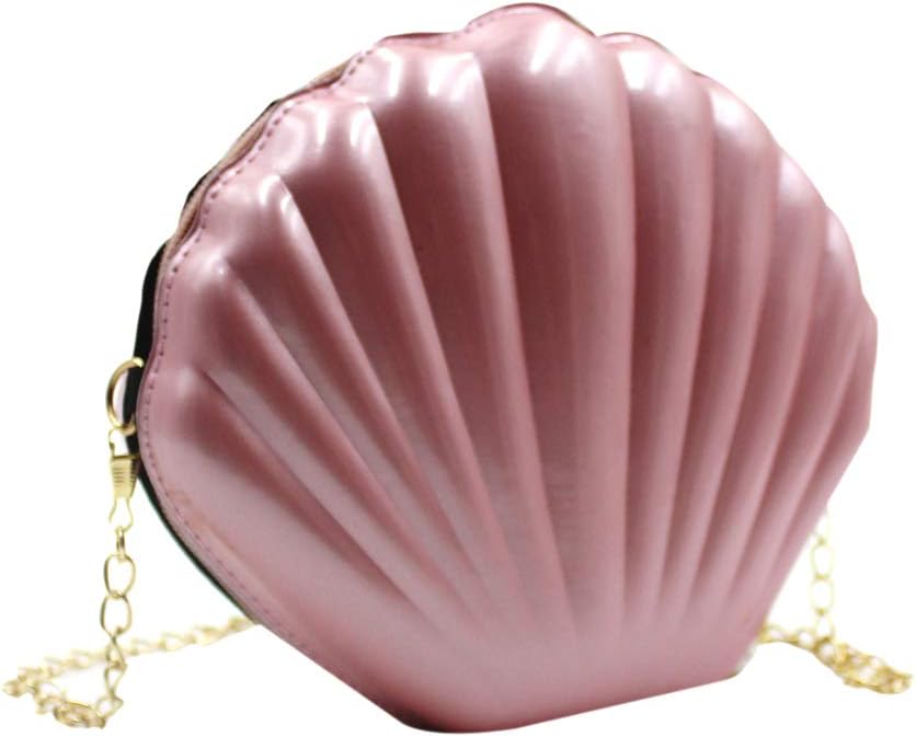 AIBEARTY Cute Seashell Shape Crossbody Purse Small Shoulder Bag with Chain for Women Little Girls - Image 3