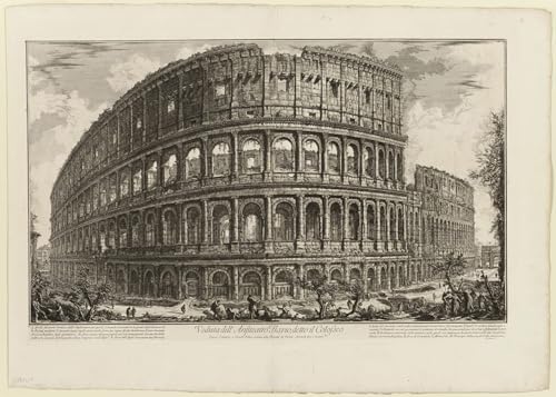 Imprimé sur toile du Colisée Battista Piranesi 60x90cm pour décoration