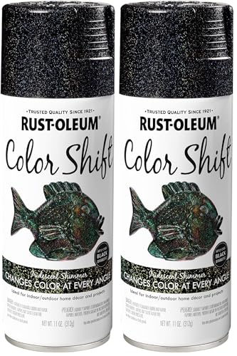 Image of Rust-Oleum 384335 Specialty Color Shift Spray Paint, 11 oz,Iridescent Shimmer (Pack of 2)