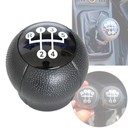 Juttzzei Vauxhall Pommeau de levier de vitesse manuel 5 vitesses pour Corsa B/C Combo C Vectra B Astra G/F Meriva AABS Noir