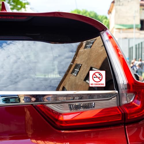 Image of No Smoking Vaping Sticker Pack 9Pcs Vinyl Sign for Restaurant Hotel Hospital School Indoor Outdoor Use Safety Warning Decal Self Adhesive Stickers Laptop Hat Hard