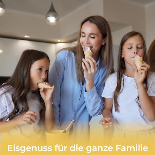 KLAMER 2-in-1 Eismaschine & Joghurtbereiter 2 L, 220 W Eiscrememaschine aus Edelstahl mit Kühl- und Heizfunktion, hausgemachtes Speiseeis mit selbstkühlendem Kompressor, inkl. Konsistenzsteuerung – Bild 7