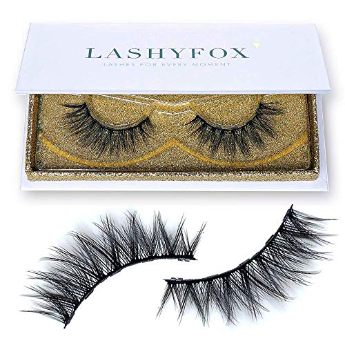 Preisvergleich Produktbild LASHYFOX®- Luxuriöse Magnet Wimpern *ELLY* - seidenweich & natürlich - magnetische Wimpern (Eyeliner nicht enthalten)