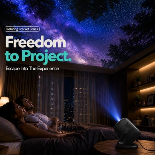 Image of MyFitSpark CINEMAGIC 102 Pro Native 1080p Projector 4k Ultra HD Support | CineTone Engine 100% Sealed Tiltable 600 ANSI Auto Focus Keystone EDID 2.1 True 4K FireStick HDR10 Surround Sound Up to 300 inch