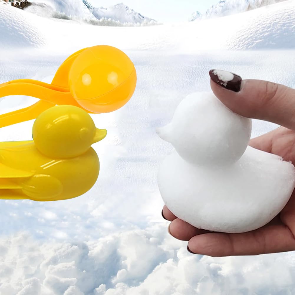 Pinces à Boules De Neige Shyllin - 2 Pièces Pour Enfants (vert Et Jaune)