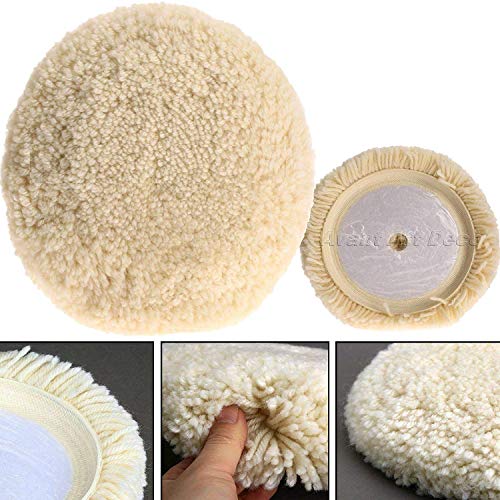 Image of DIY Crafts Design # No 1, Pack Of 5 Pcs, 7 inchinch Car Polishing Soft Wool Auto-Stick Pad Buffing Cleaning Polisher Kit for Industry Furniture Glass Car Steel Table(Design # No 1, Pack Of 5 Pcs)