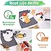 iPlay, iLearn Kids Kitchen Toy Accessories, Toddler Cooking Playset, Pretend Pots Pans Set, Girls Cookware Appliance, Child Cutting Food Utensils, Valentine's Easter Gift for 3 4 5 Years Old Boy-White