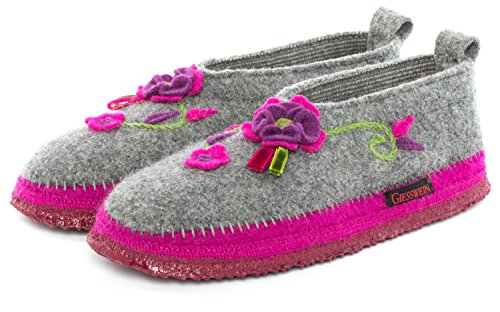 Giesswein Tangerhuette, Hohe Hausschuhe Damen, Schiefer 017, 39 EU